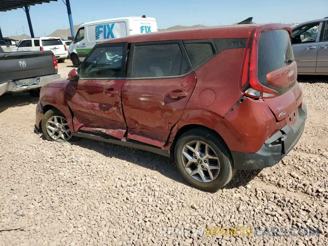 2 Photograph of a damaged car KNDJ23AU9N7827821 KIA SOUL 2022