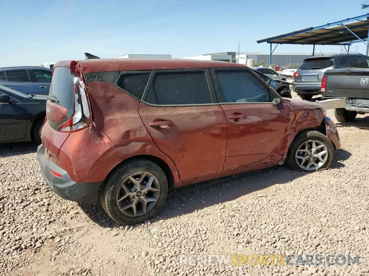3 Photograph of a damaged car KNDJ23AU9N7827821 KIA SOUL 2022