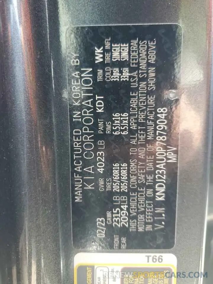 13 Photograph of a damaged car KNDJ23AU0P7879048 KIA SOUL 2023