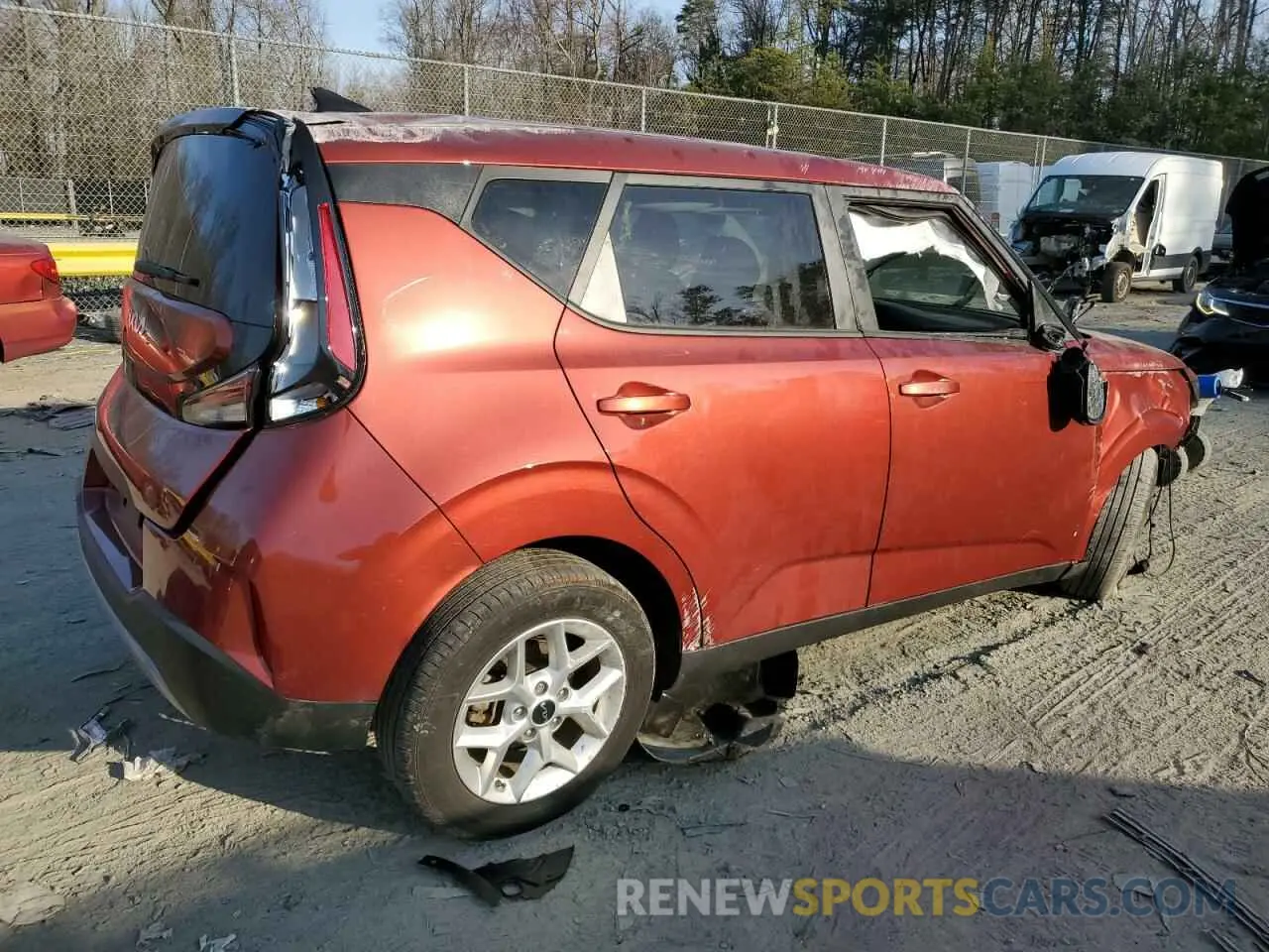 3 Photograph of a damaged car KNDJ23AU0P7887196 KIA SOUL 2023