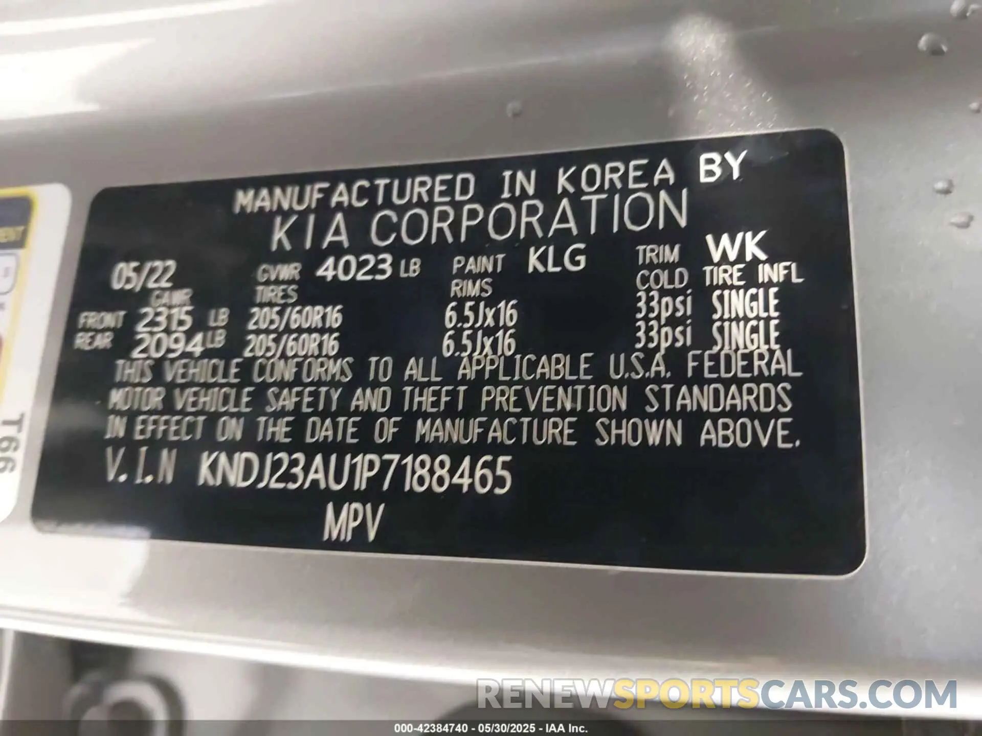 9 Photograph of a damaged car KNDJ23AU1P7188465 KIA SOUL 2023