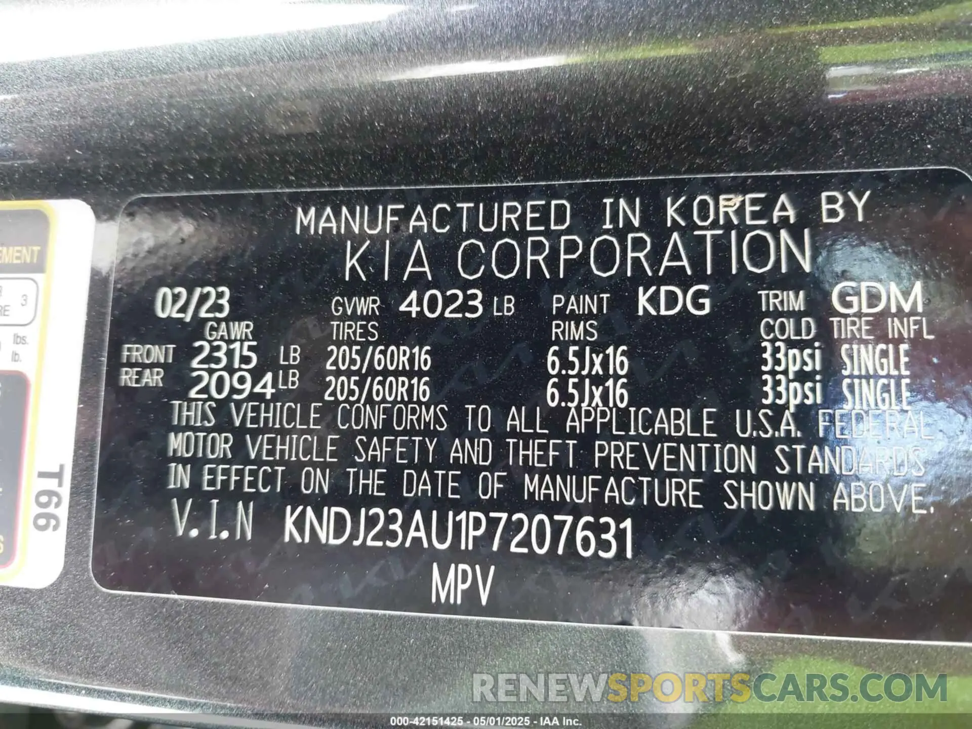 9 Photograph of a damaged car KNDJ23AU1P7207631 KIA SOUL 2023