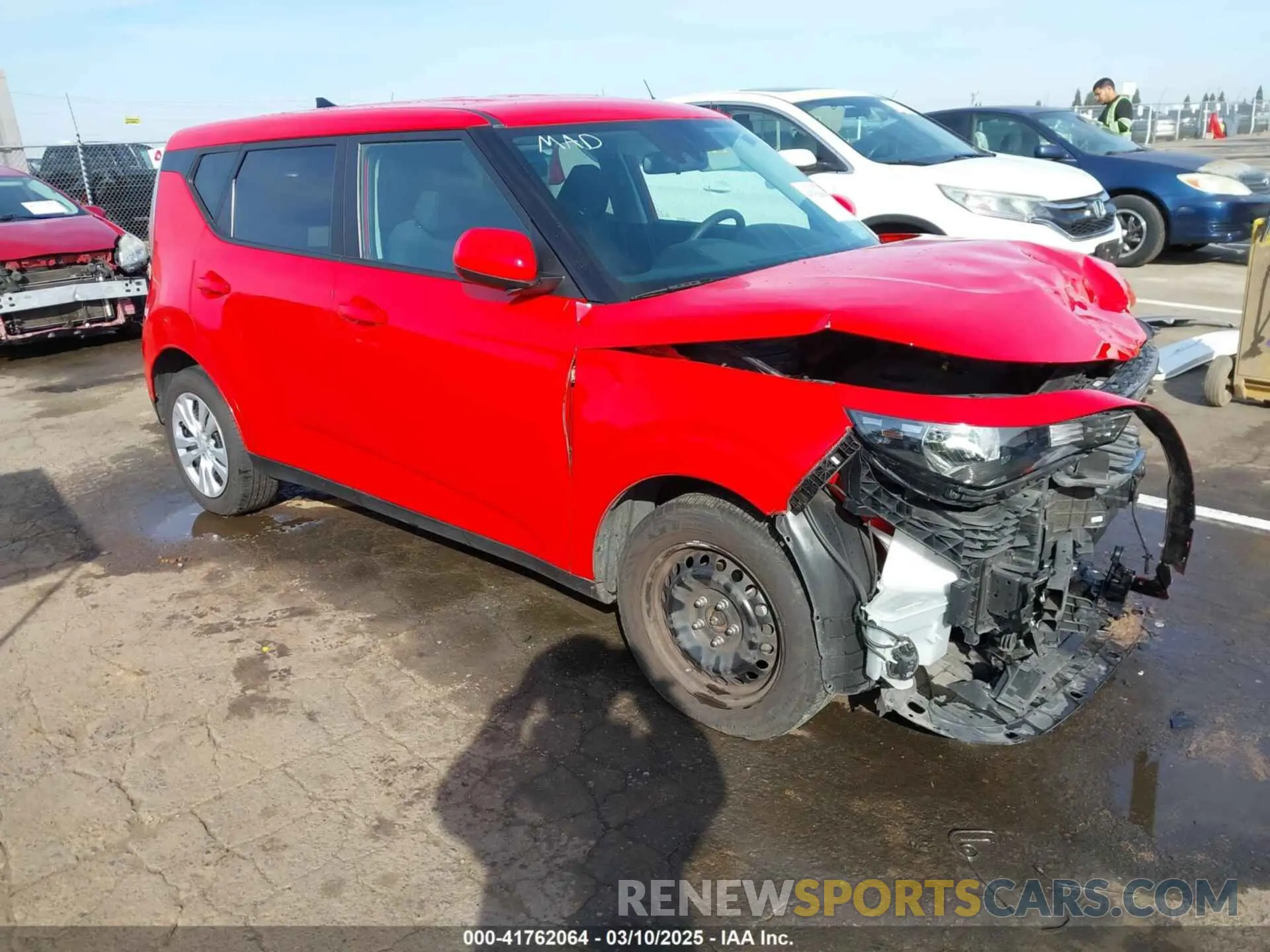 1 Photograph of a damaged car KNDJ23AU8P7196997 KIA SOUL 2023
