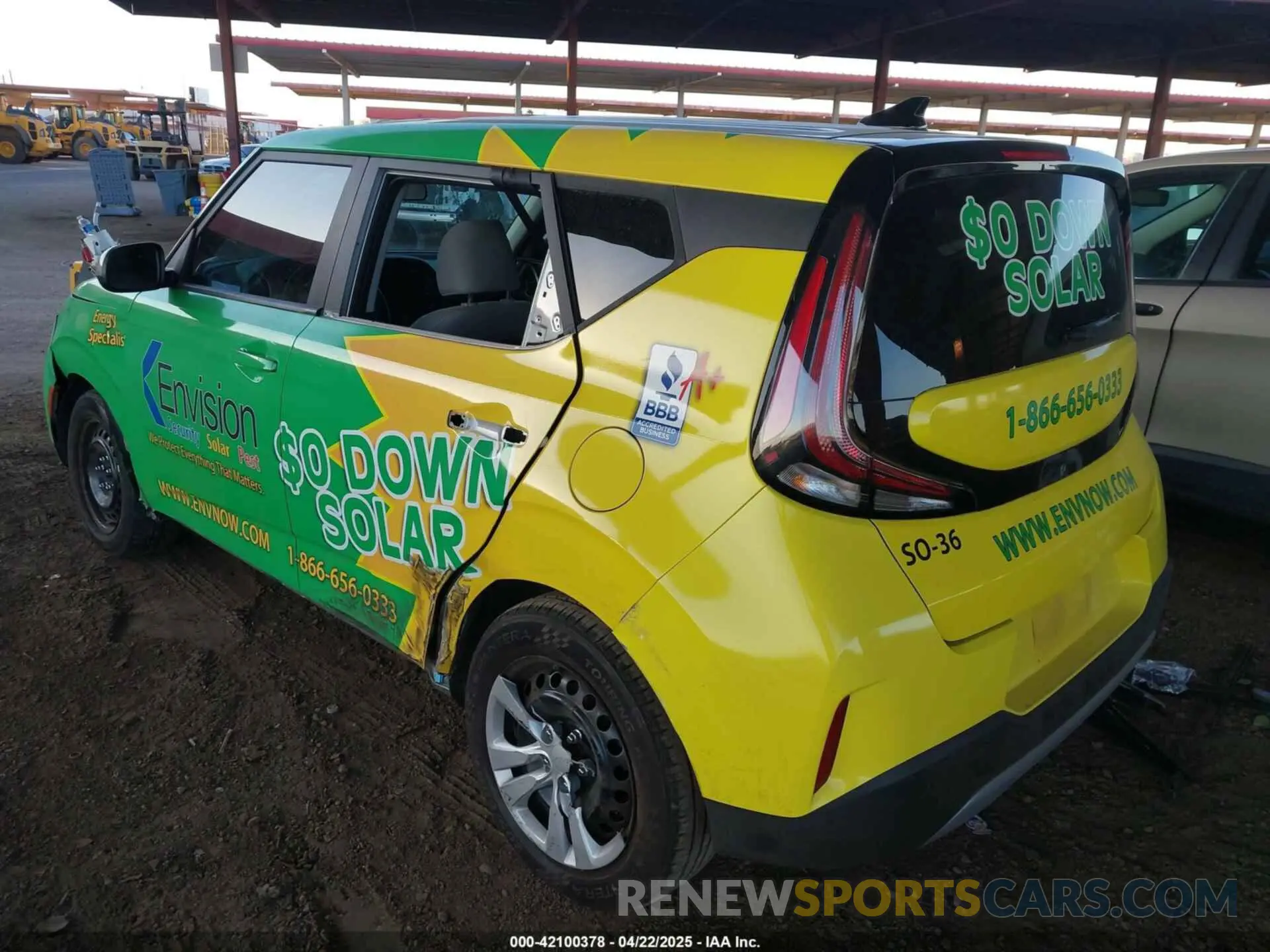 3 Photograph of a damaged car KNDJ23AU9P7846503 KIA SOUL 2023