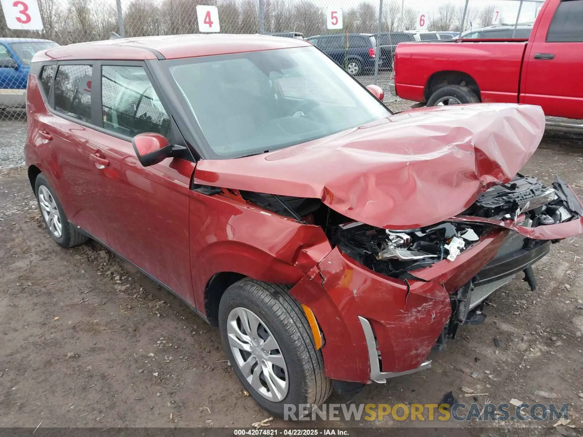 1 Photograph of a damaged car KNDJ23AUXP7890087 KIA SOUL 2023