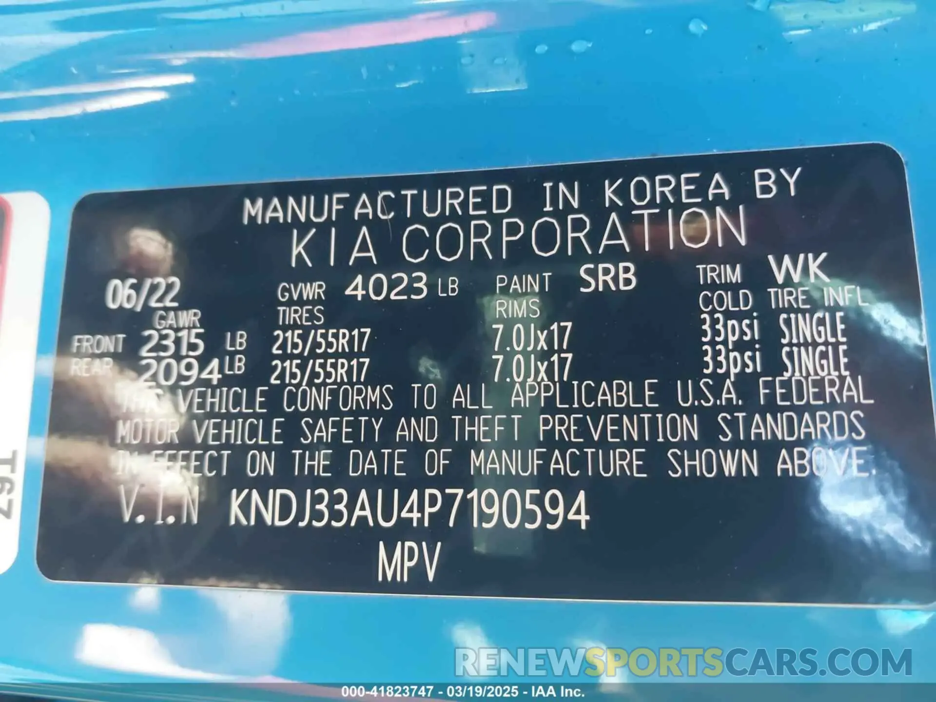9 Photograph of a damaged car KNDJ33AU4P7190594 KIA SOUL 2023