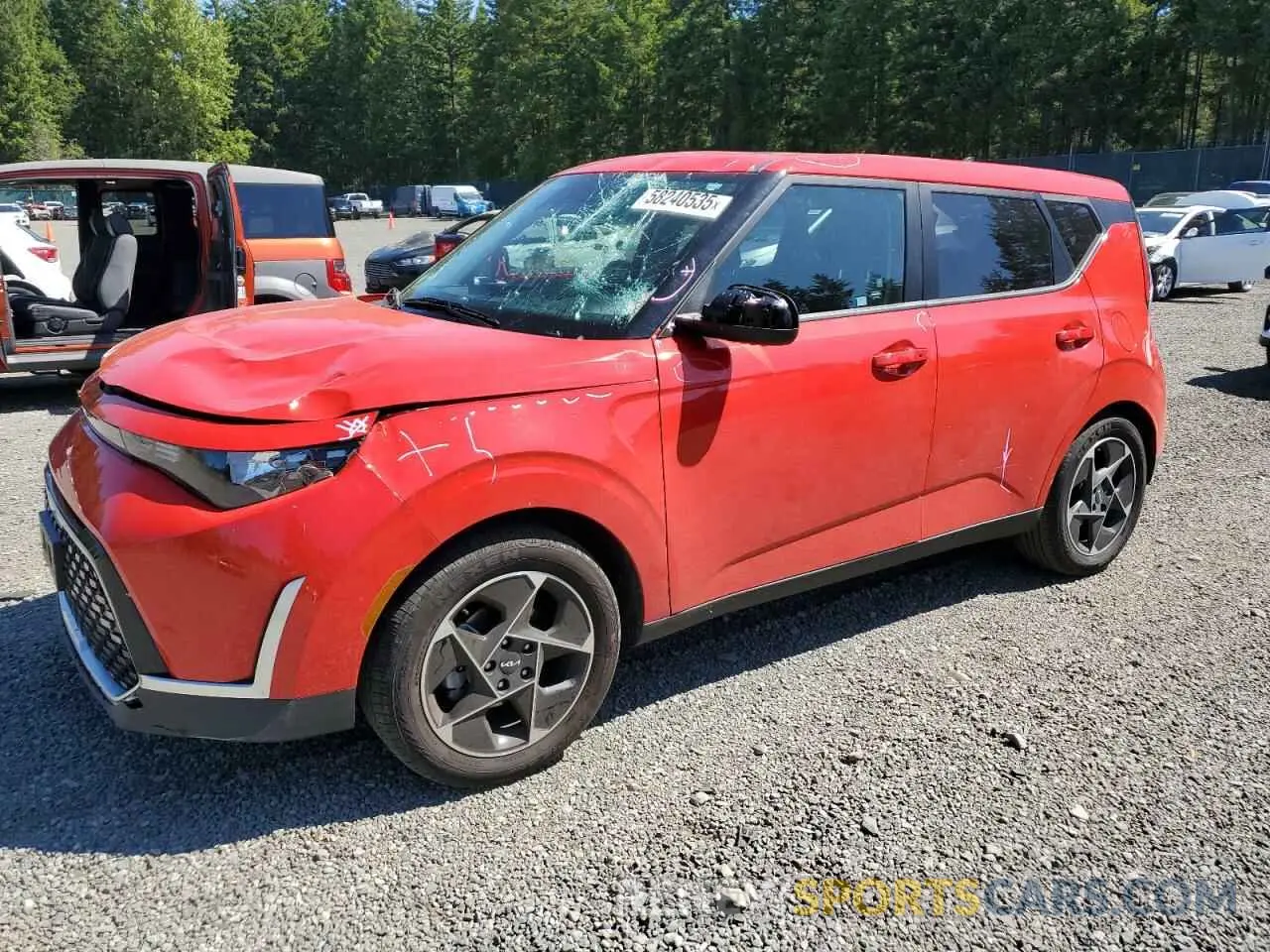 1 Photograph of a damaged car KNDJ33AU6P7203359 KIA SOUL 2023