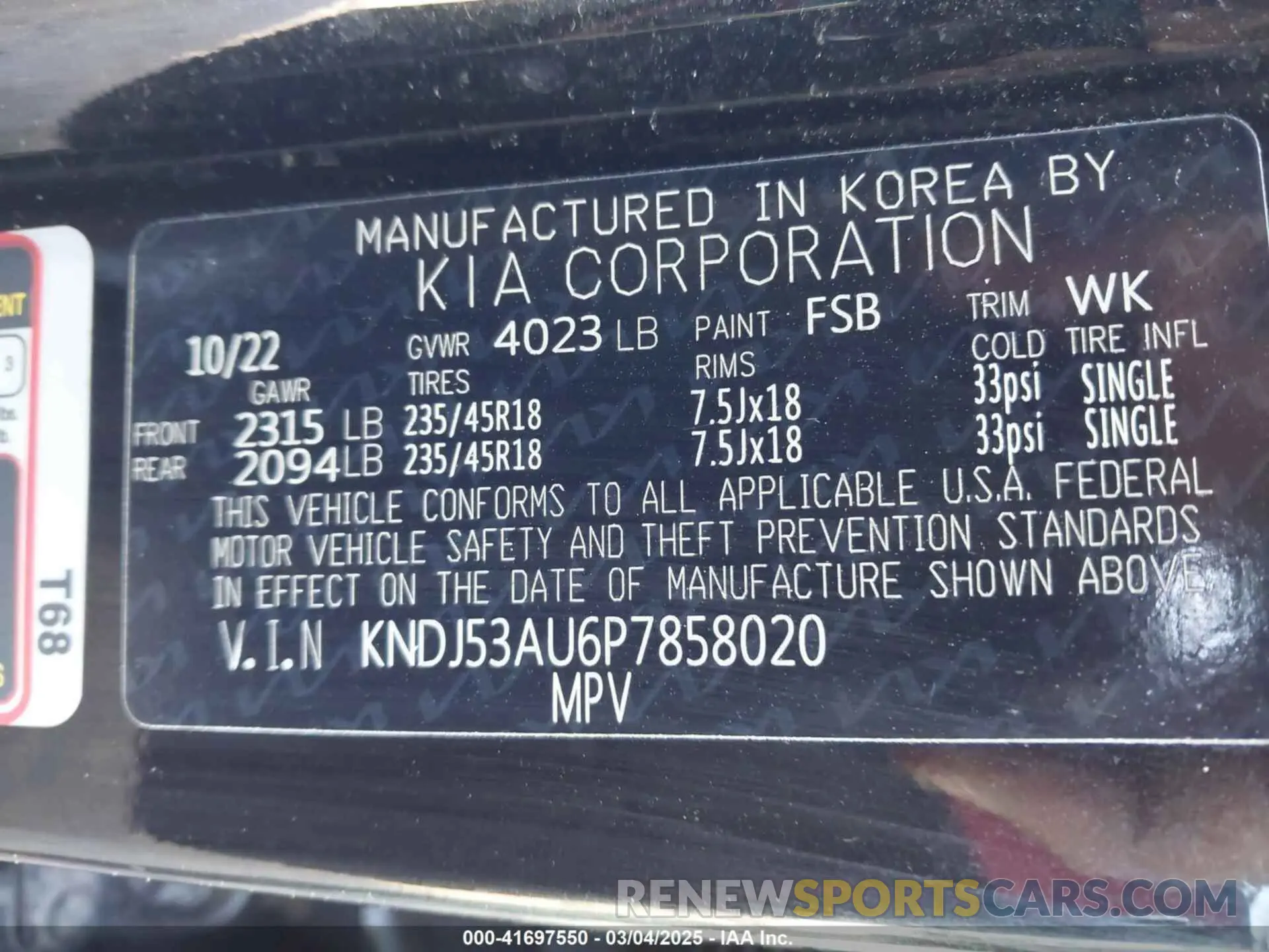 9 Photograph of a damaged car KNDJ53AU6P7858020 KIA SOUL 2023