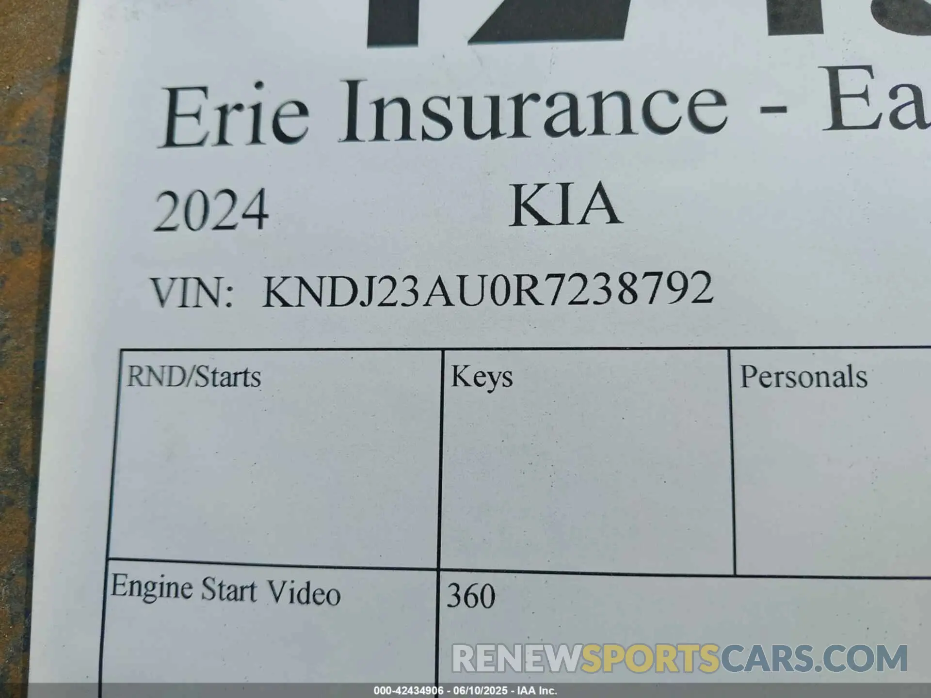 9 Photograph of a damaged car KNDJ23AU0R7238792 KIA SOUL 2024