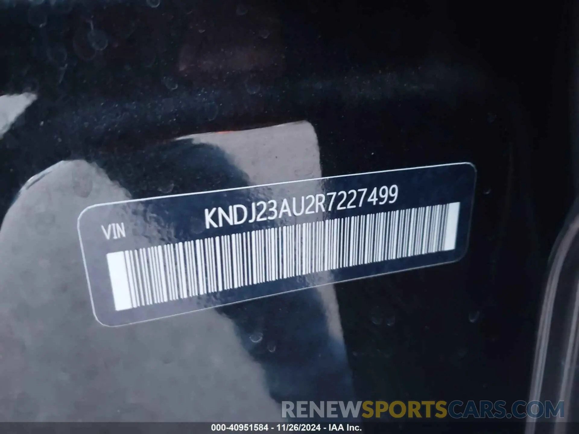 9 Photograph of a damaged car KNDJ23AU2R7227499 KIA SOUL 2024