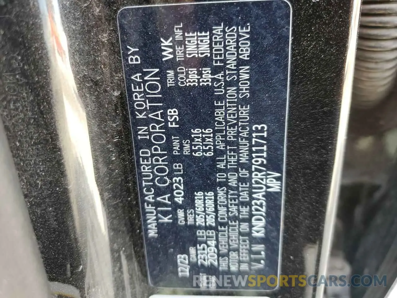 14 Photograph of a damaged car KNDJ23AU2R7911713 KIA SOUL 2024