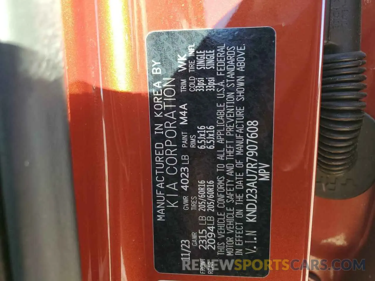 15 Photograph of a damaged car KNDJ23AU7R7907608 KIA SOUL 2024