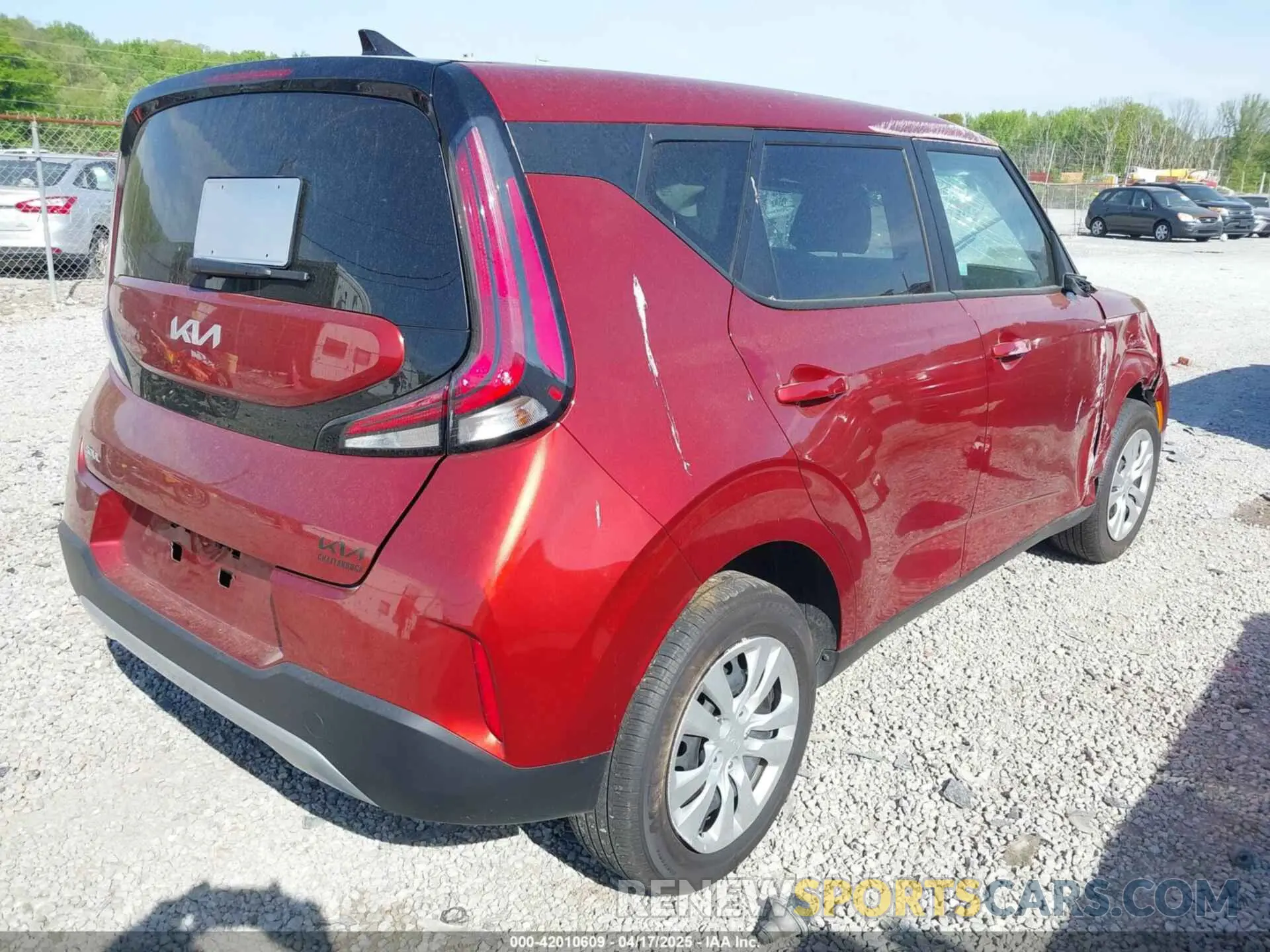4 Photograph of a damaged car KNDJ23AU9S7256343 KIA SOUL 2025