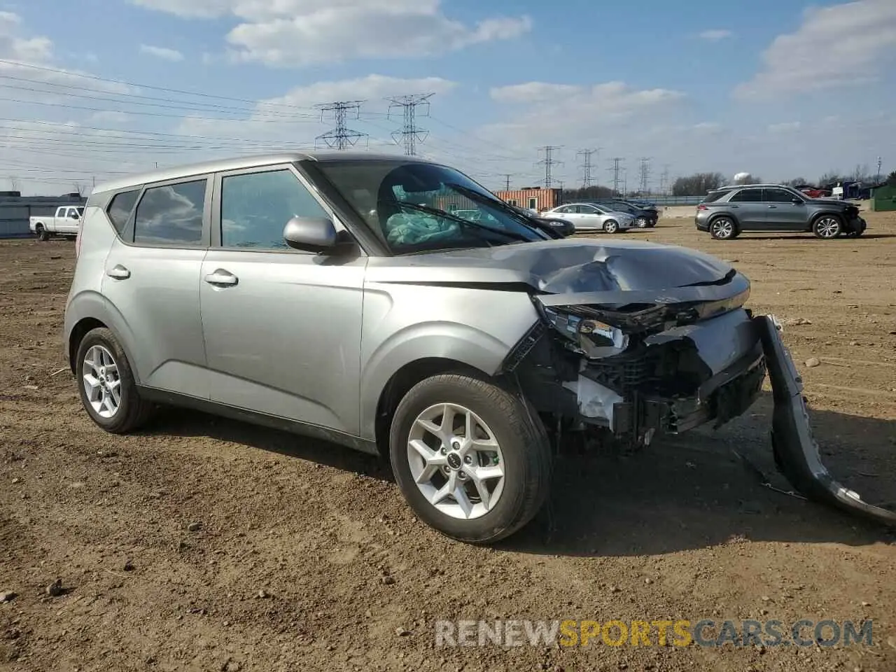 4 Photograph of a damaged car KNDJ23AUXS7921959 KIA SOUL 2025