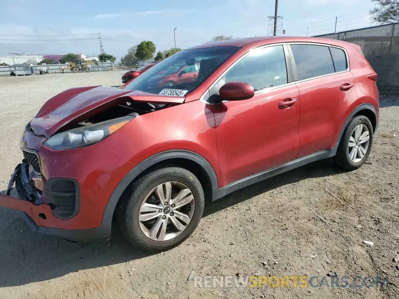 1 Photograph of a damaged car KNDPM3AC1K7547544 KIA SPORTAGE 2019