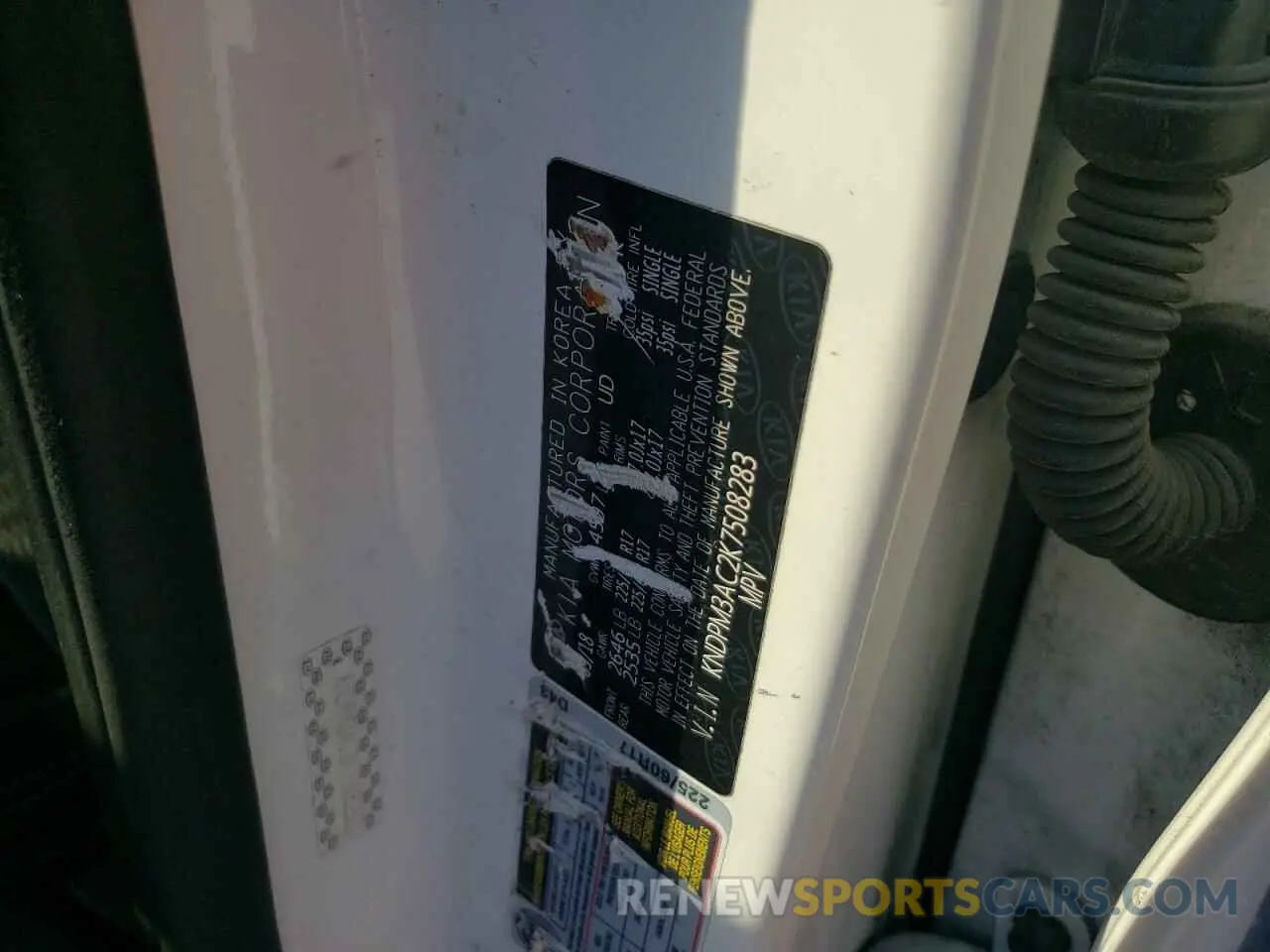 14 Photograph of a damaged car KNDPM3AC2K7508283 KIA SPORTAGE 2019