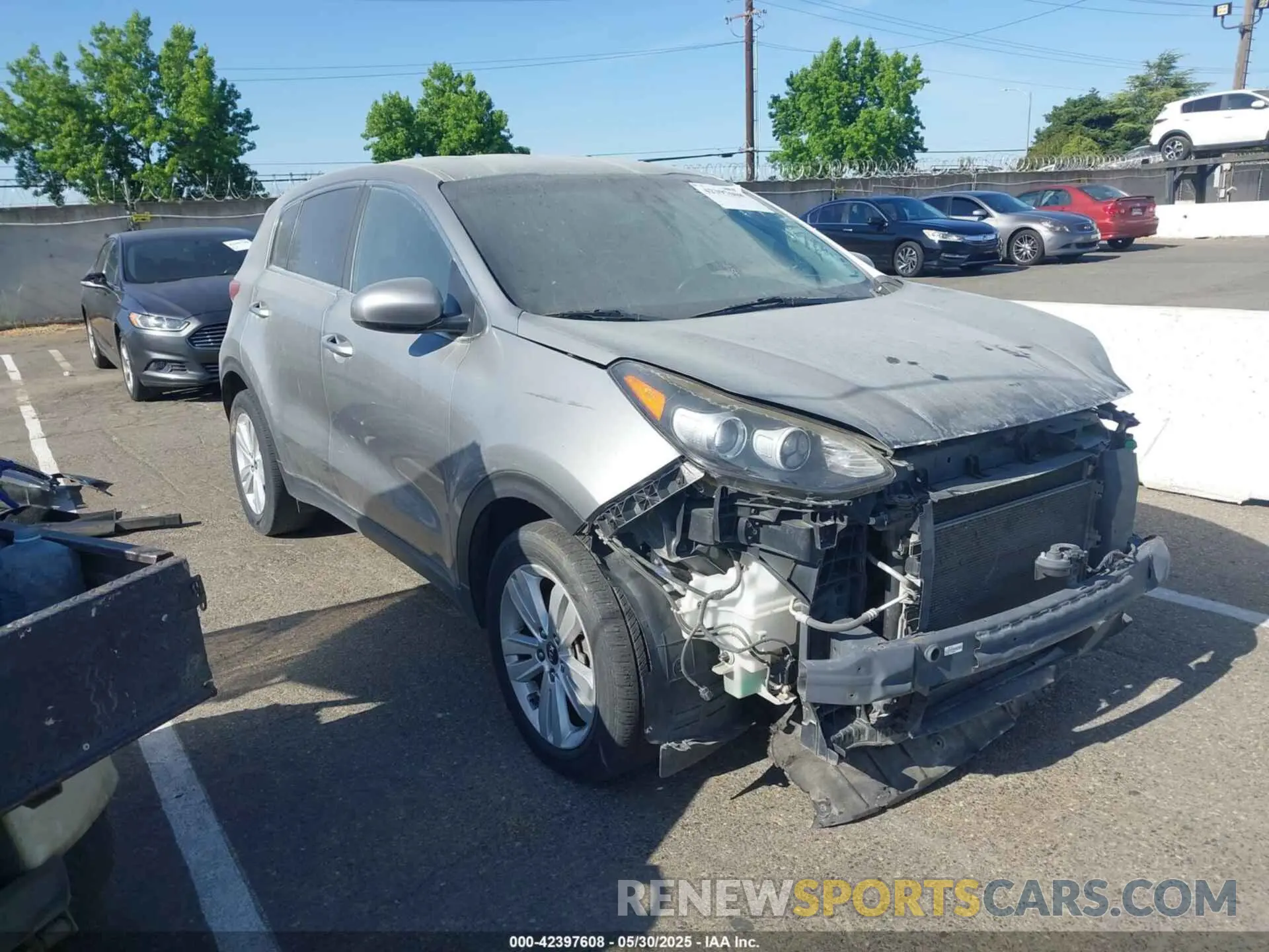 1 Photograph of a damaged car KNDPM3AC4K7593224 KIA SPORTAGE 2019