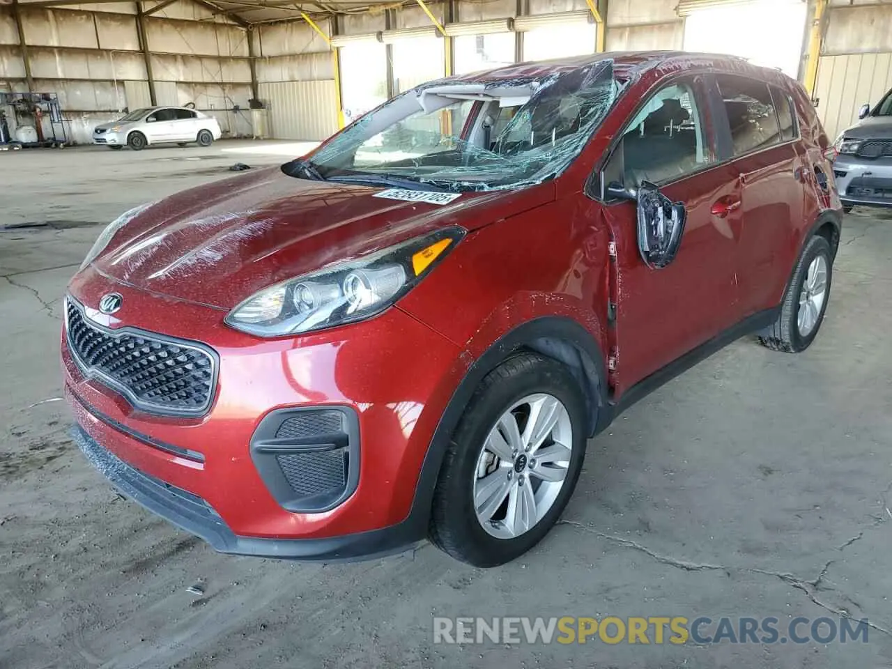 1 Photograph of a damaged car KNDPM3AC5K7555954 KIA SPORTAGE 2019