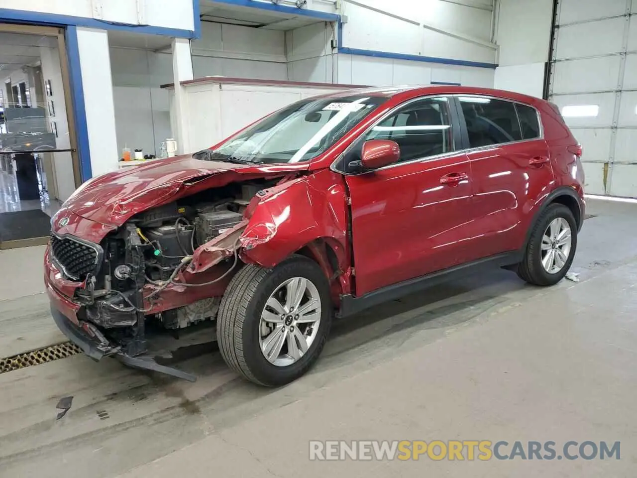 1 Photograph of a damaged car KNDPM3AC6K7494338 KIA SPORTAGE 2019