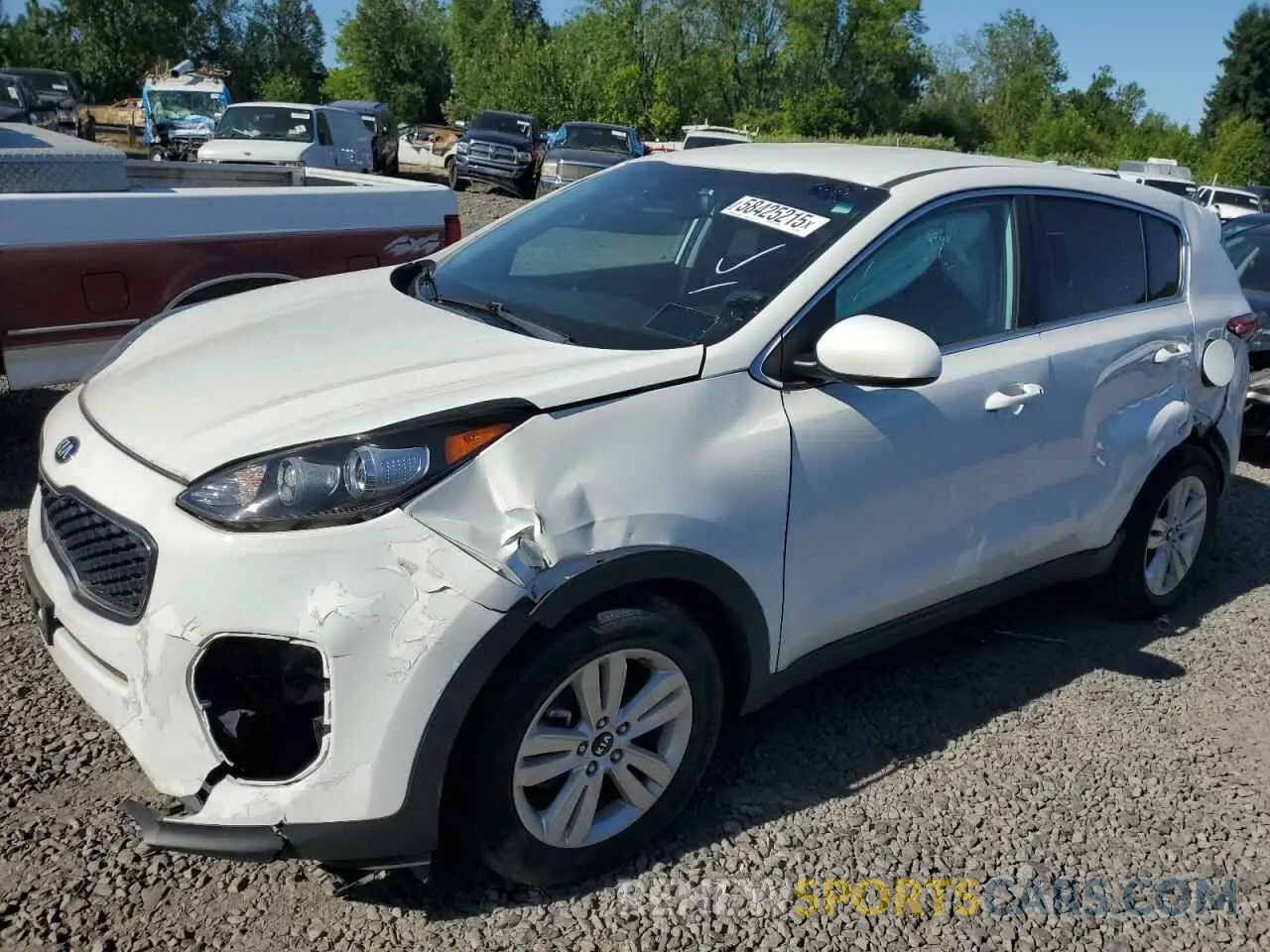 1 Photograph of a damaged car KNDPM3AC6K7504169 KIA SPORTAGE 2019