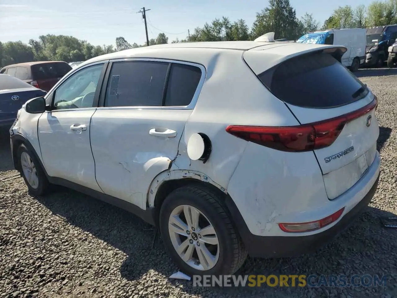 2 Photograph of a damaged car KNDPM3AC6K7504169 KIA SPORTAGE 2019