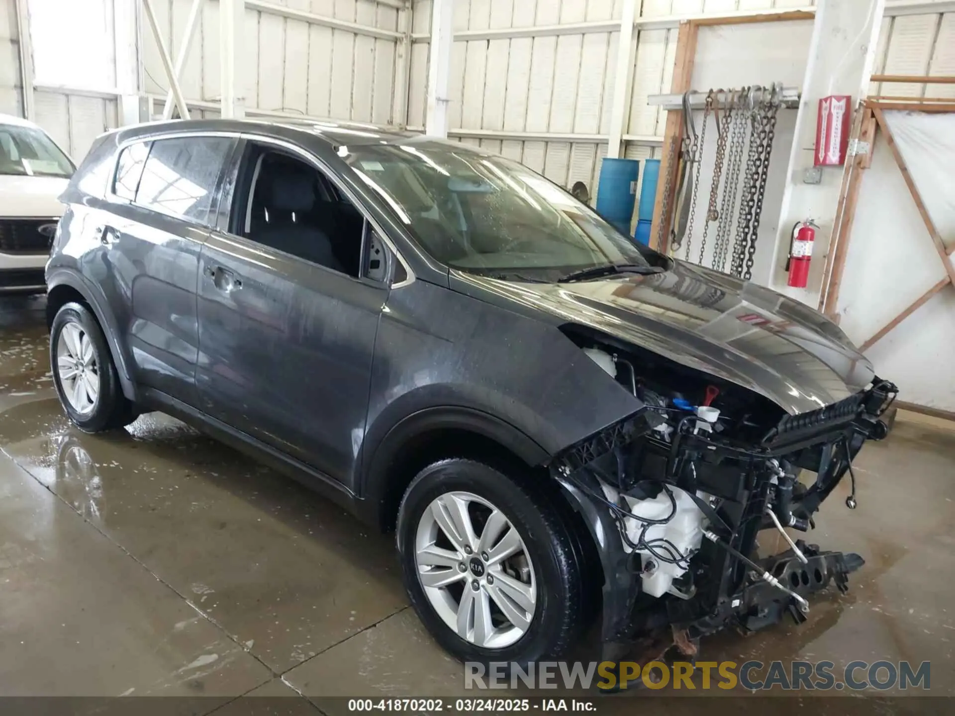 1 Photograph of a damaged car KNDPM3AC6K7591295 KIA SPORTAGE 2019