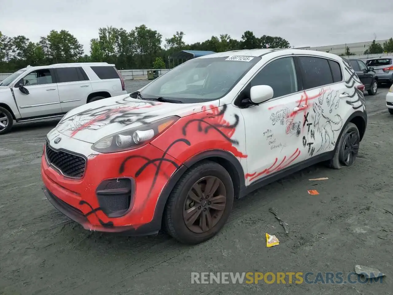 1 Photograph of a damaged car KNDPM3AC8K7493790 KIA SPORTAGE 2019