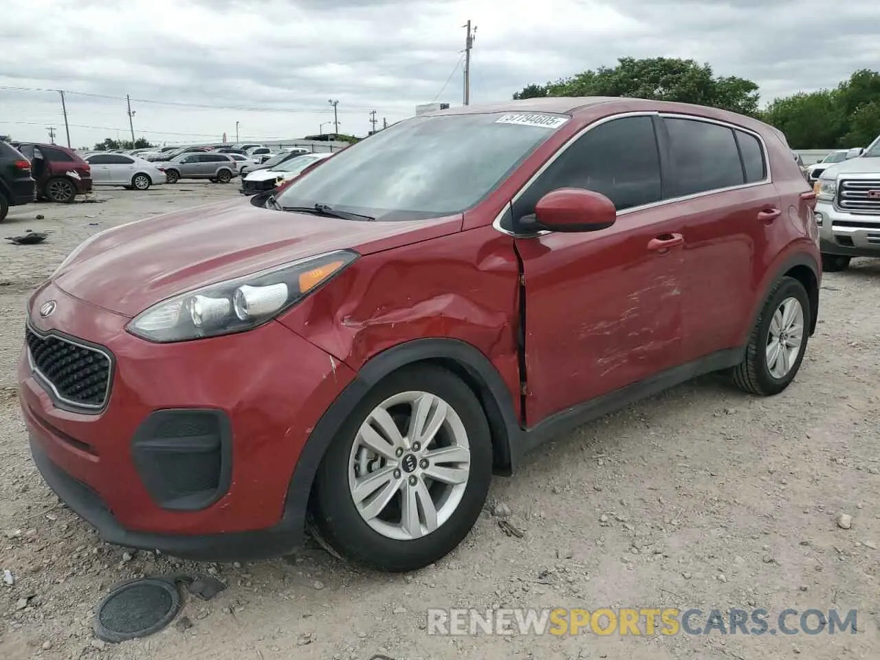 1 Photograph of a damaged car KNDPM3AC8K7567564 KIA SPORTAGE 2019