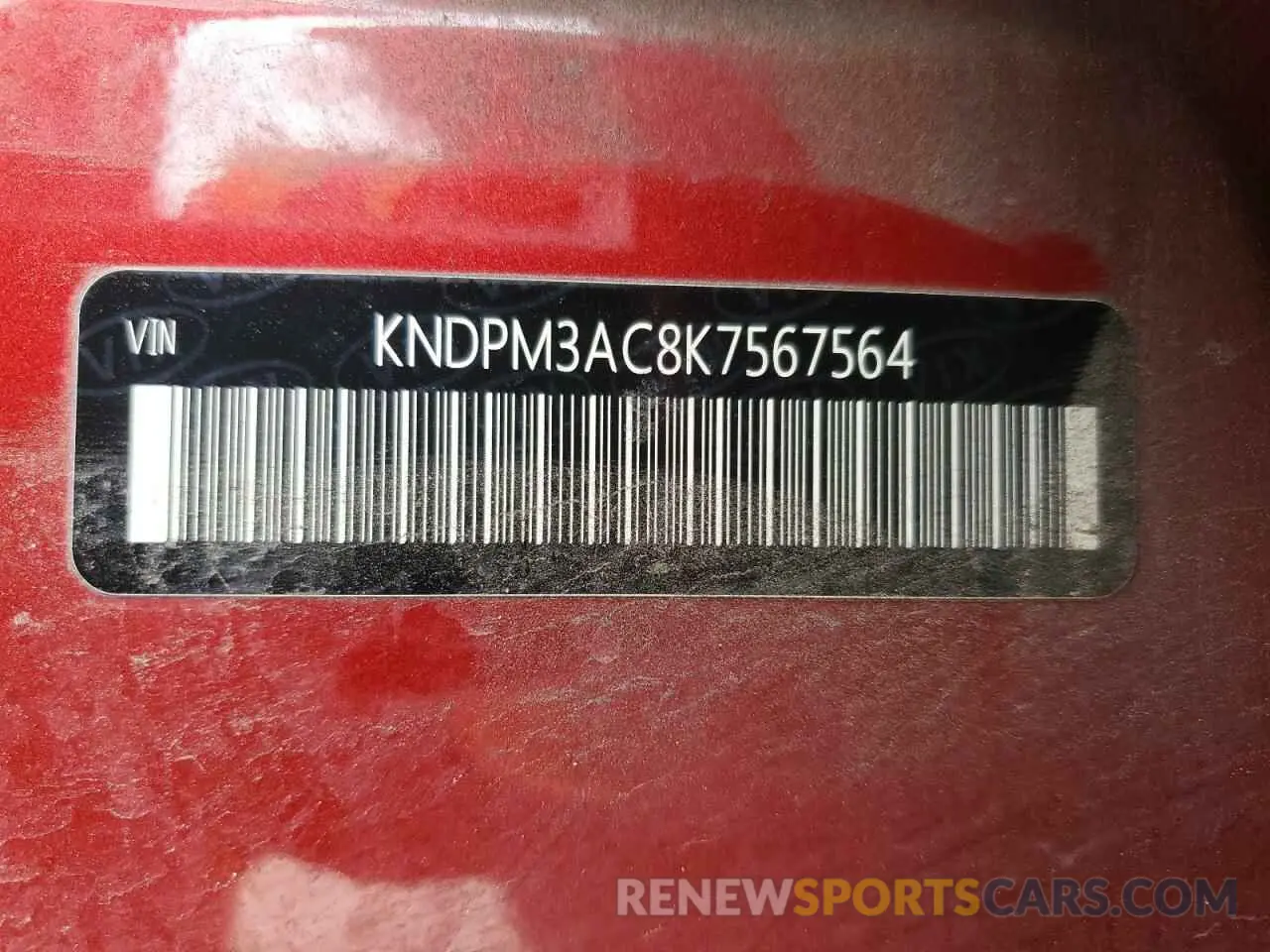 13 Photograph of a damaged car KNDPM3AC8K7567564 KIA SPORTAGE 2019