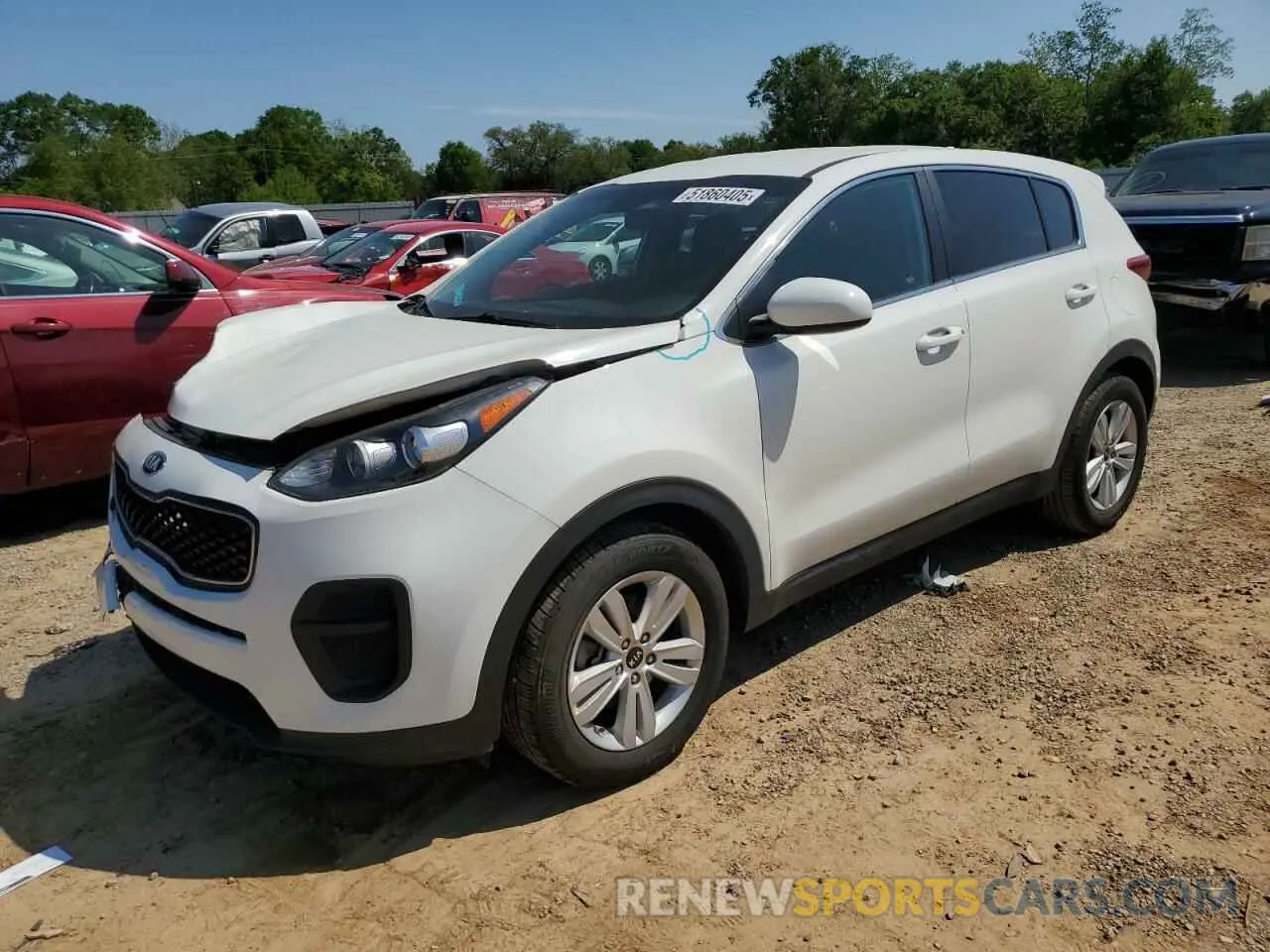 1 Photograph of a damaged car KNDPM3AC8K7594215 KIA SPORTAGE 2019