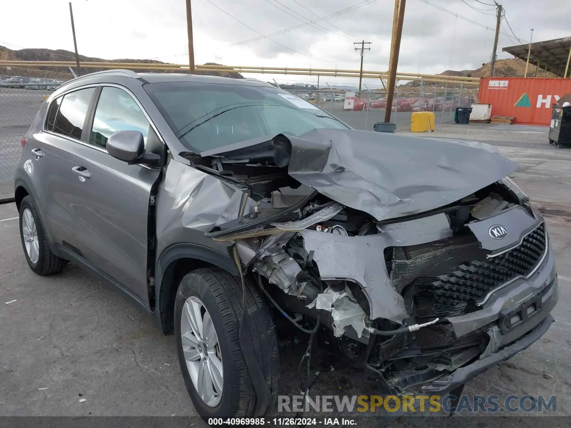 6 Photograph of a damaged car KNDPM3AC9K7549560 KIA SPORTAGE 2019