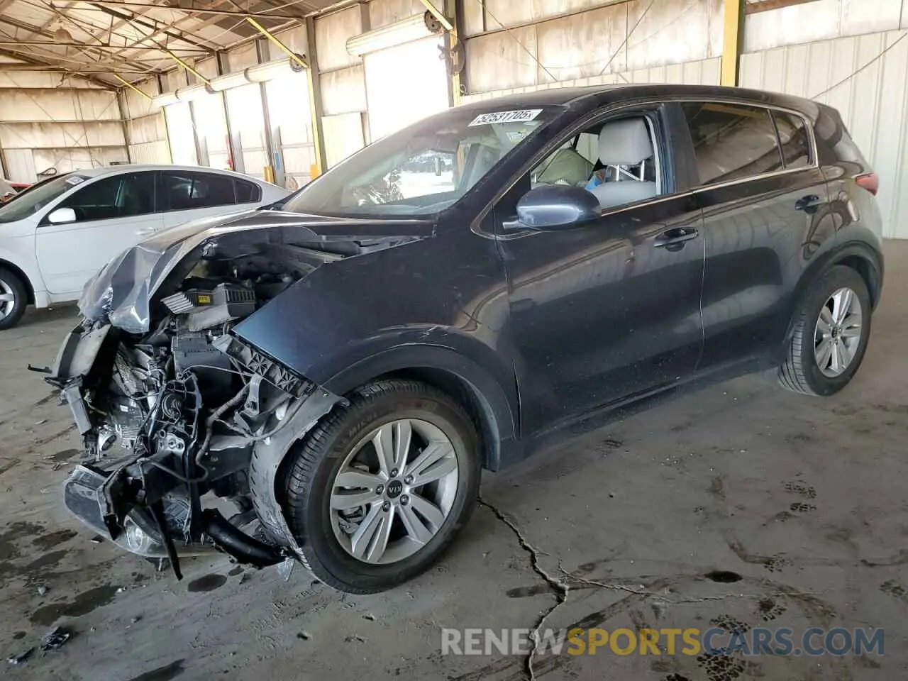 1 Photograph of a damaged car KNDPM3AC9K7613841 KIA SPORTAGE 2019