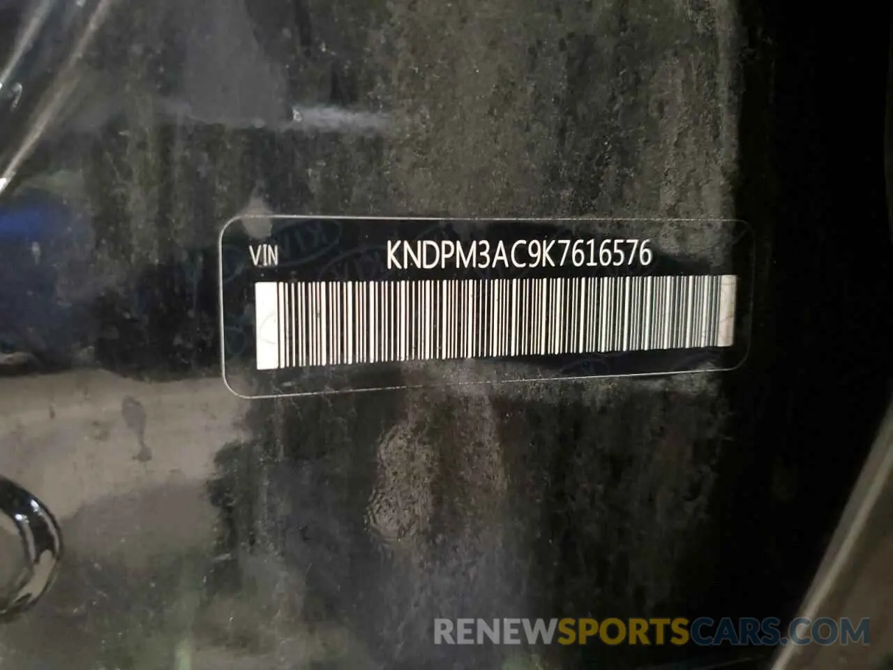 13 Photograph of a damaged car KNDPM3AC9K7616576 KIA SPORTAGE 2019