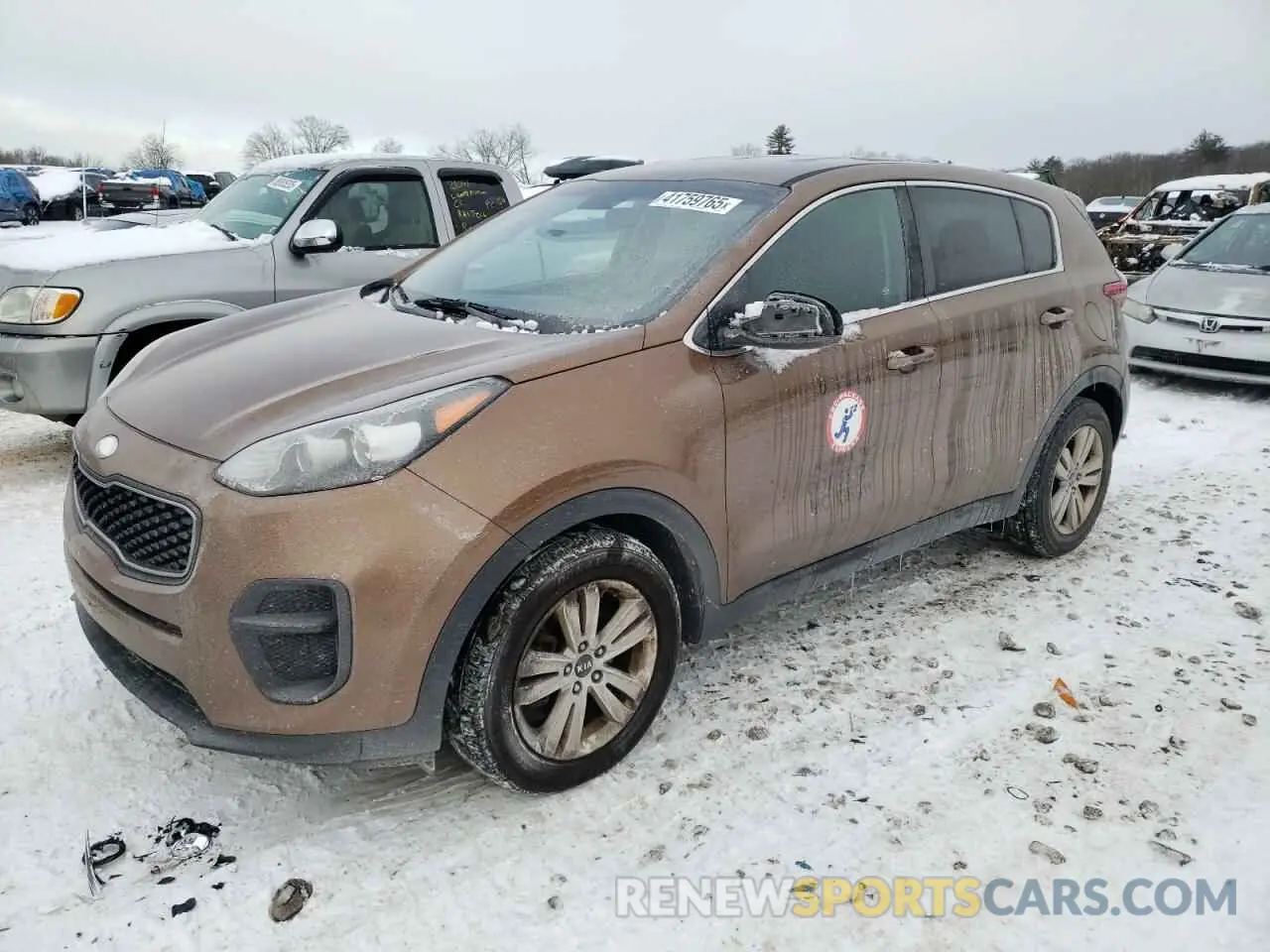 1 Photograph of a damaged car KNDPM3AC9K7627853 KIA SPORTAGE 2019