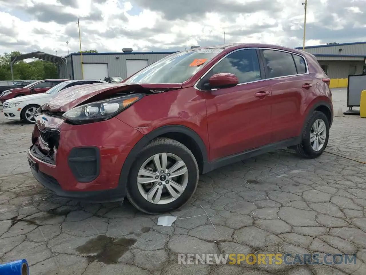1 Photograph of a damaged car KNDPM3ACXK7563693 KIA SPORTAGE 2019