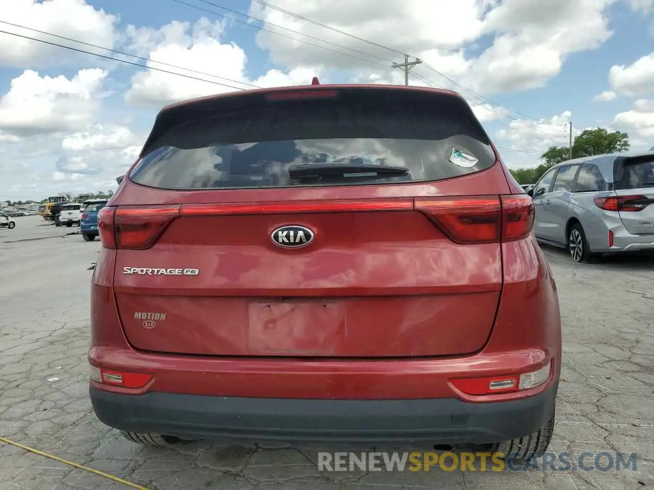 6 Photograph of a damaged car KNDPM3ACXK7563693 KIA SPORTAGE 2019