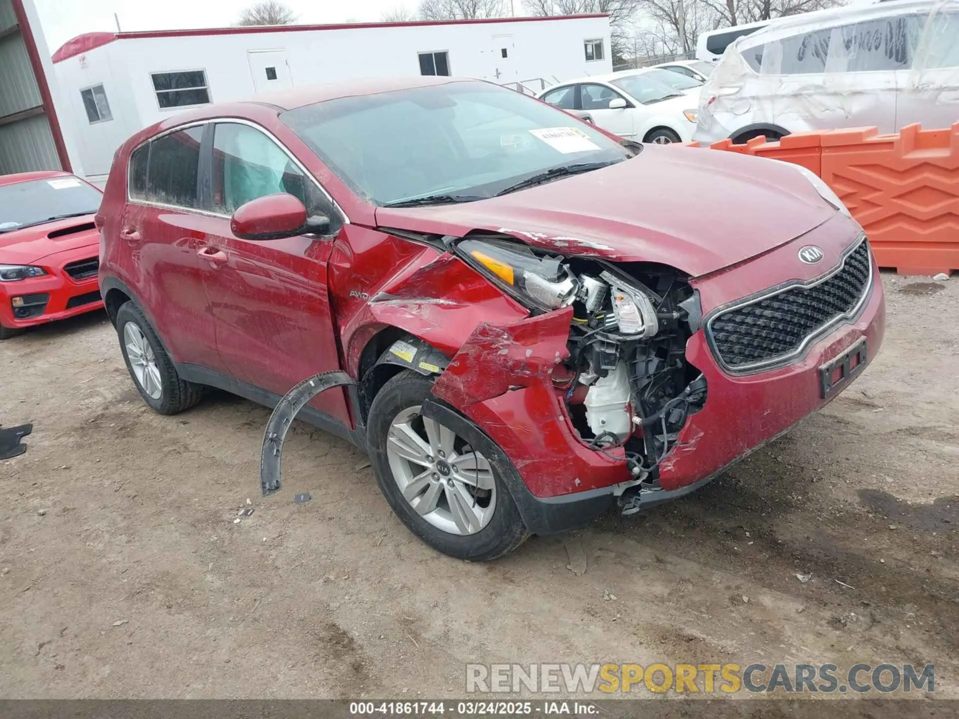 1 Photograph of a damaged car KNDPMCAC2K7530493 KIA SPORTAGE 2019