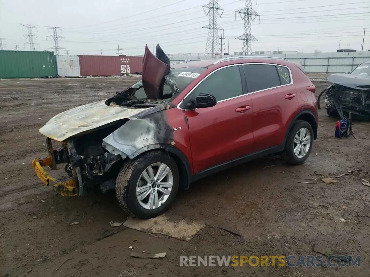 1 Photograph of a damaged car KNDPMCAC2K7587776 KIA SPORTAGE 2019