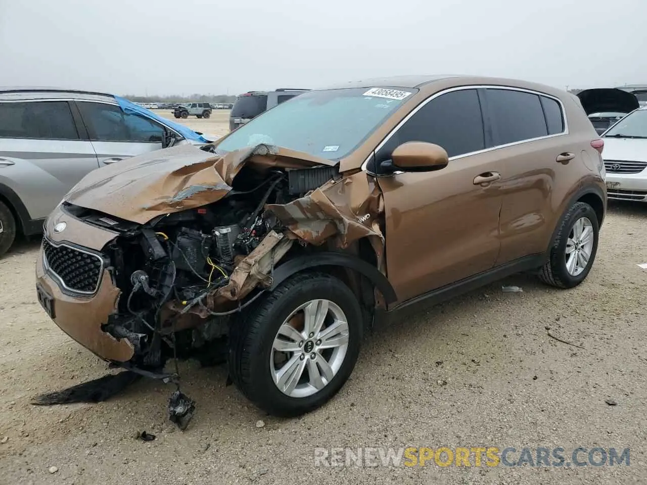 1 Photograph of a damaged car KNDPMCAC2K7600154 KIA SPORTAGE 2019