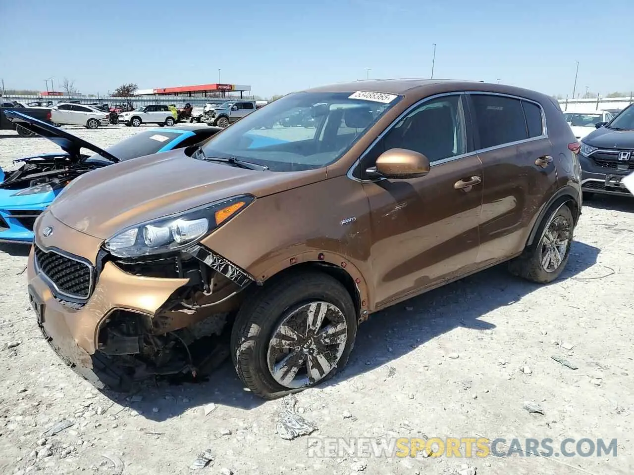 1 Photograph of a damaged car KNDPMCAC2K7611039 KIA SPORTAGE 2019