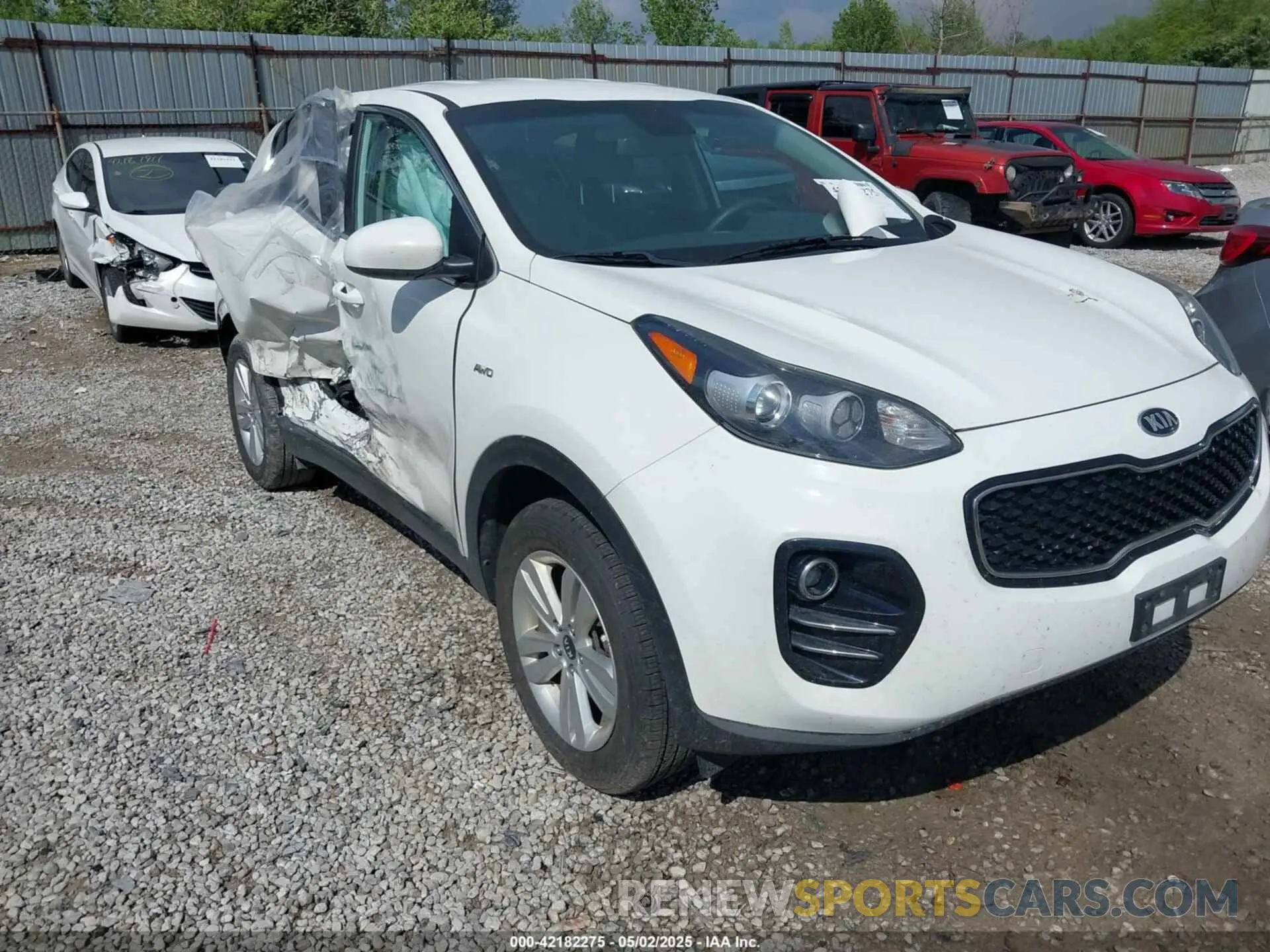 1 Photograph of a damaged car KNDPMCAC3K7593702 KIA SPORTAGE 2019