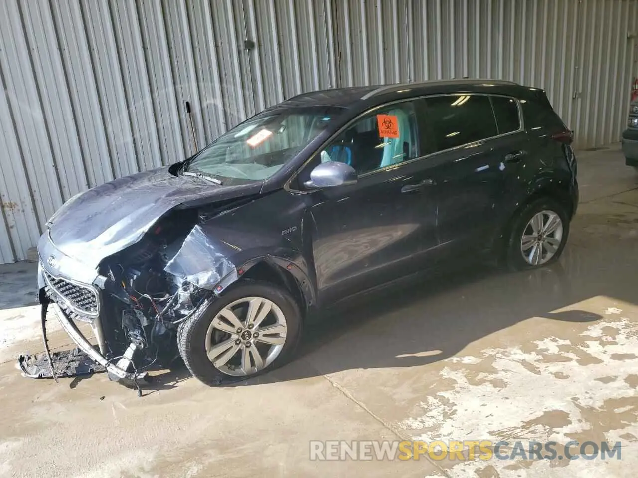 1 Photograph of a damaged car KNDPMCAC3K7605699 KIA SPORTAGE 2019