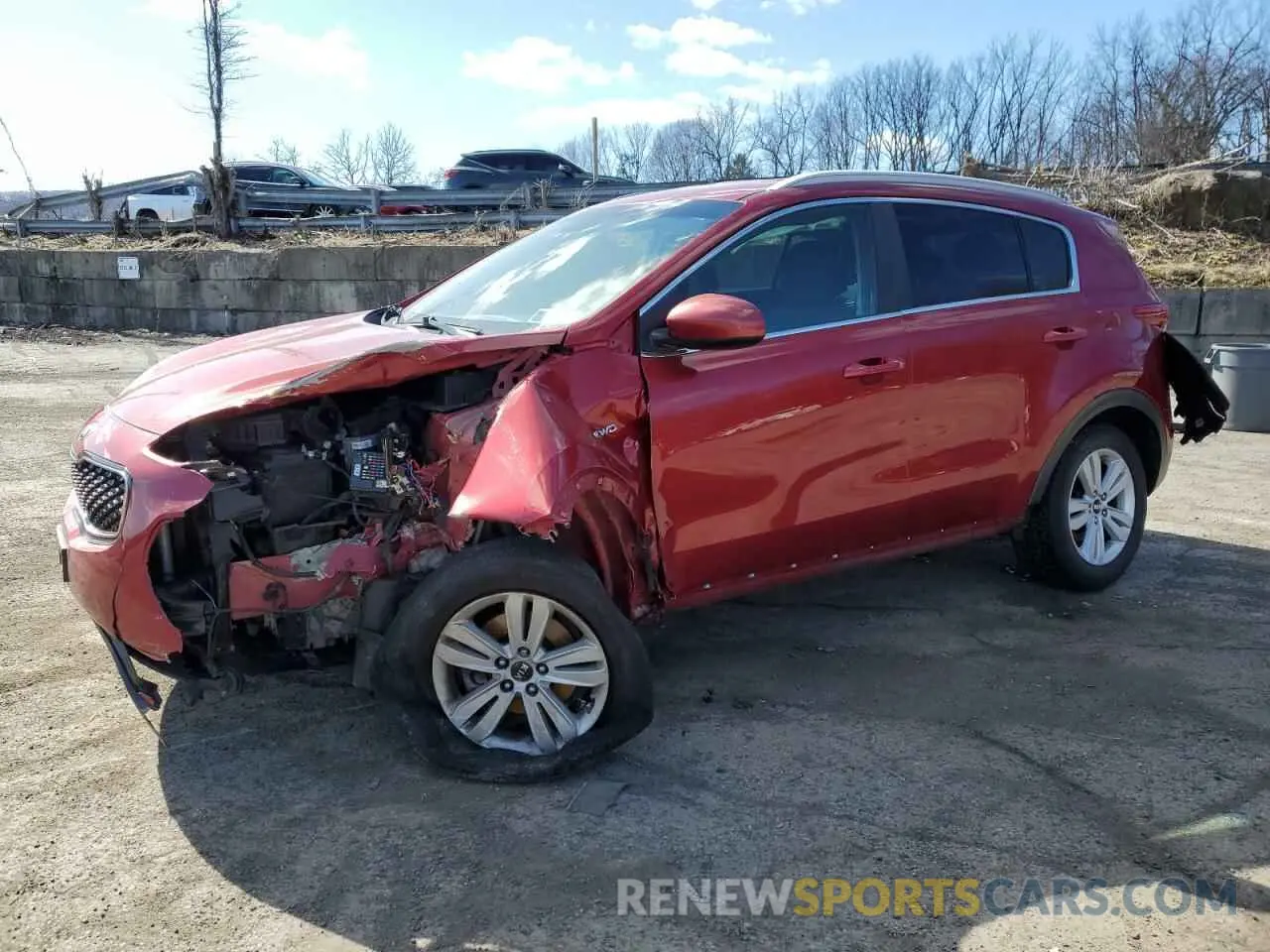 1 Photograph of a damaged car KNDPMCAC3K7624673 KIA SPORTAGE 2019