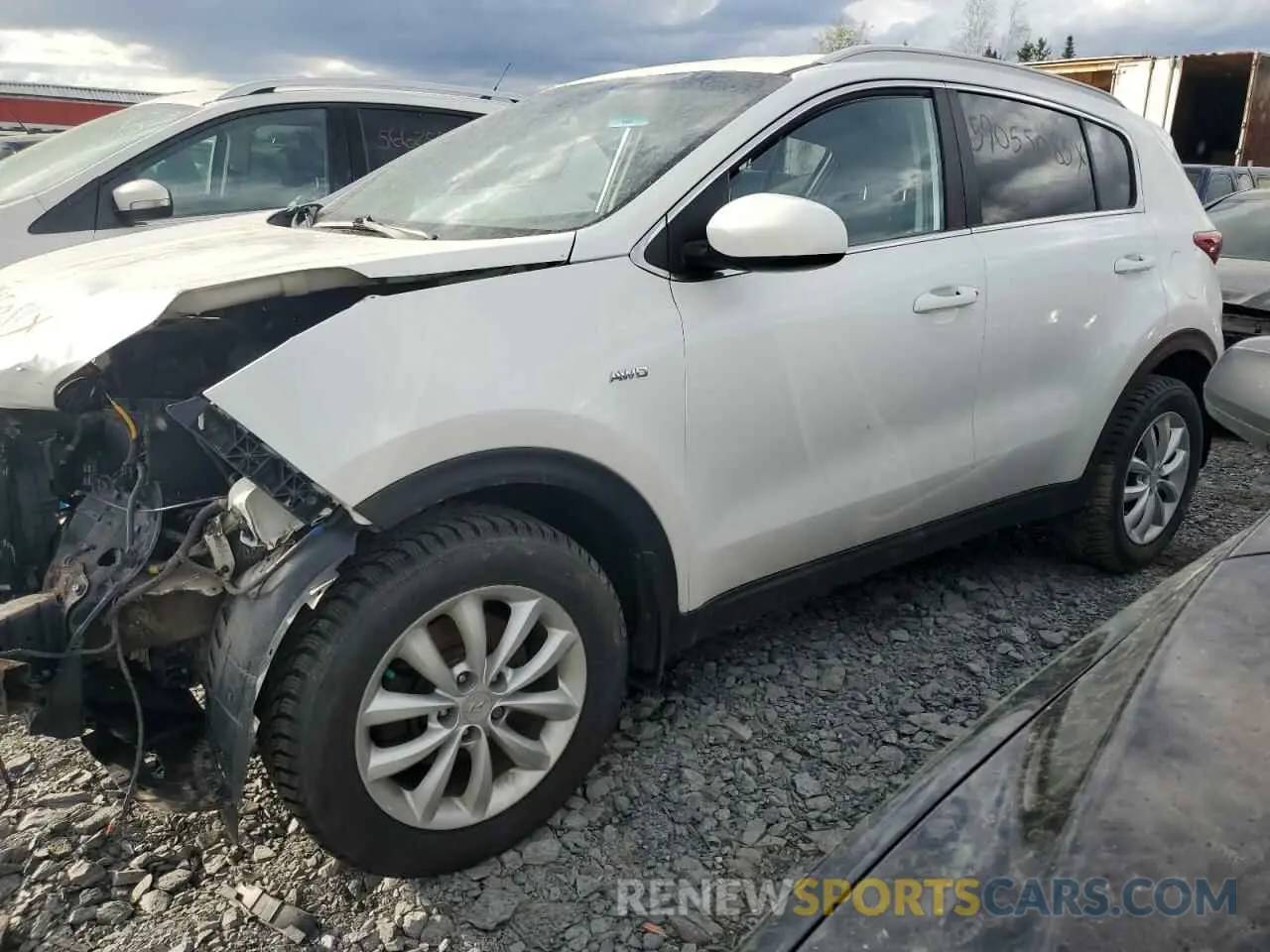 1 Photograph of a damaged car KNDPMCAC4K7493527 KIA SPORTAGE 2019