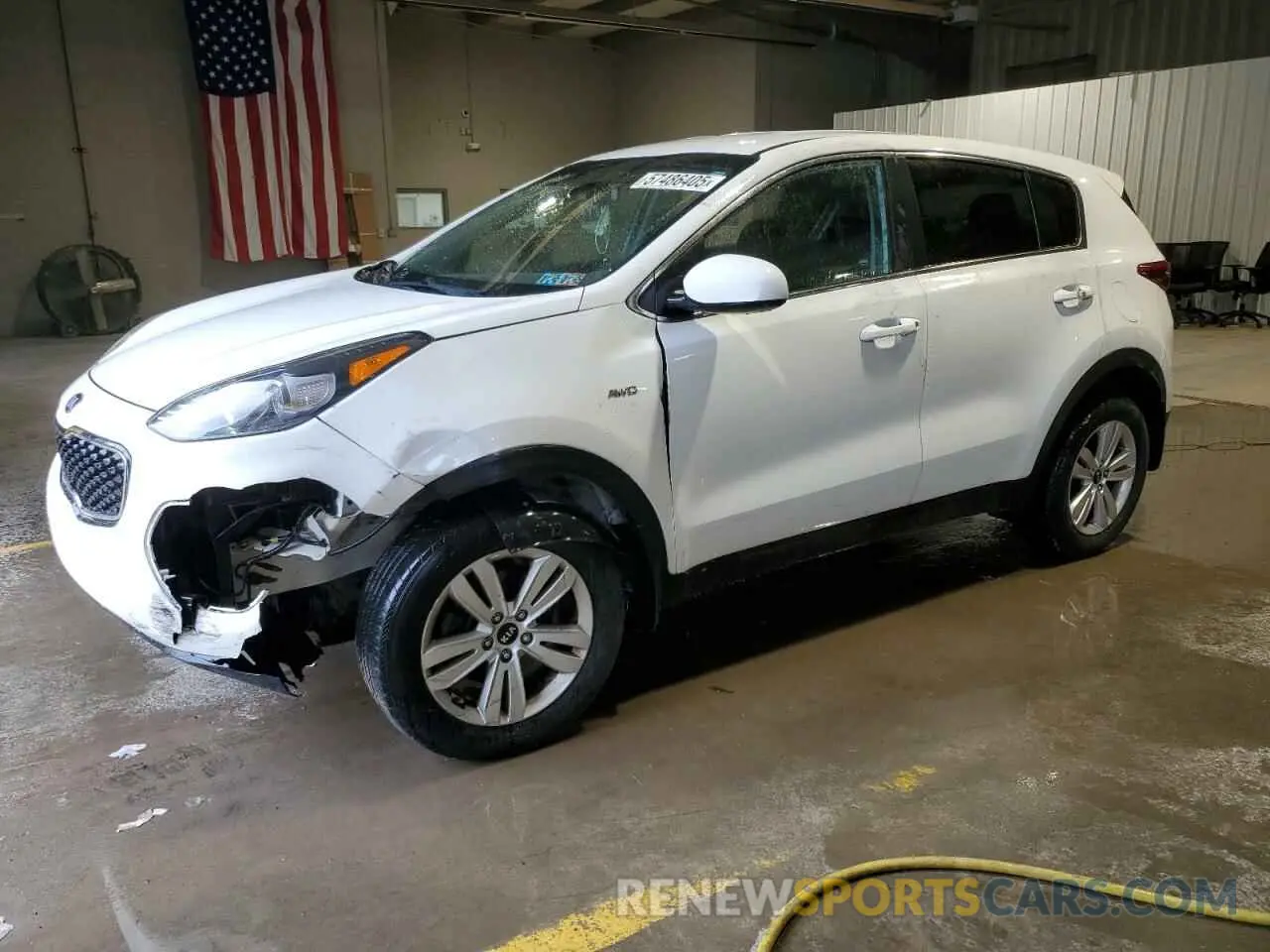 1 Photograph of a damaged car KNDPMCAC4K7502629 KIA SPORTAGE 2019
