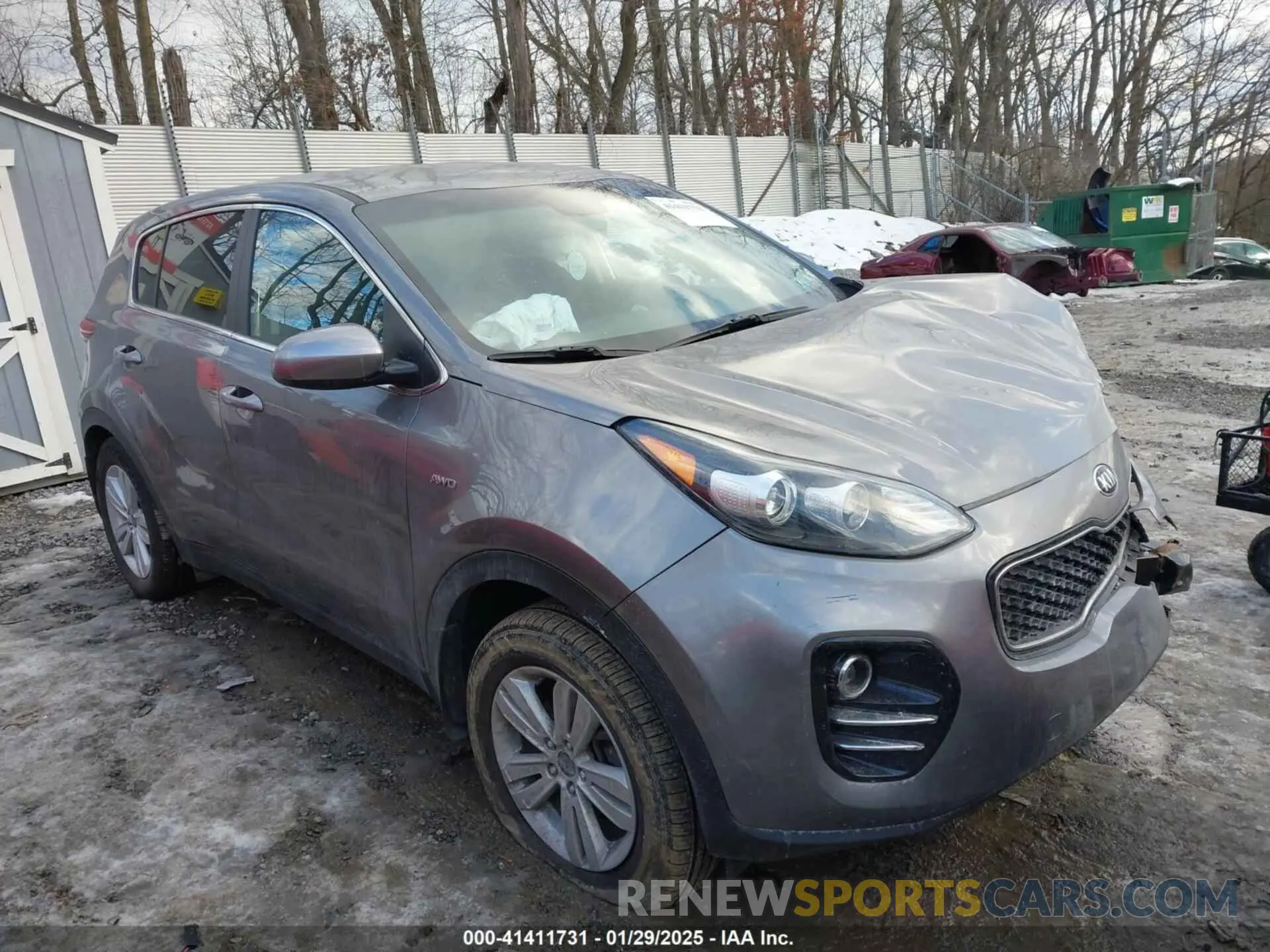 1 Photograph of a damaged car KNDPMCAC5K7550155 KIA SPORTAGE 2019