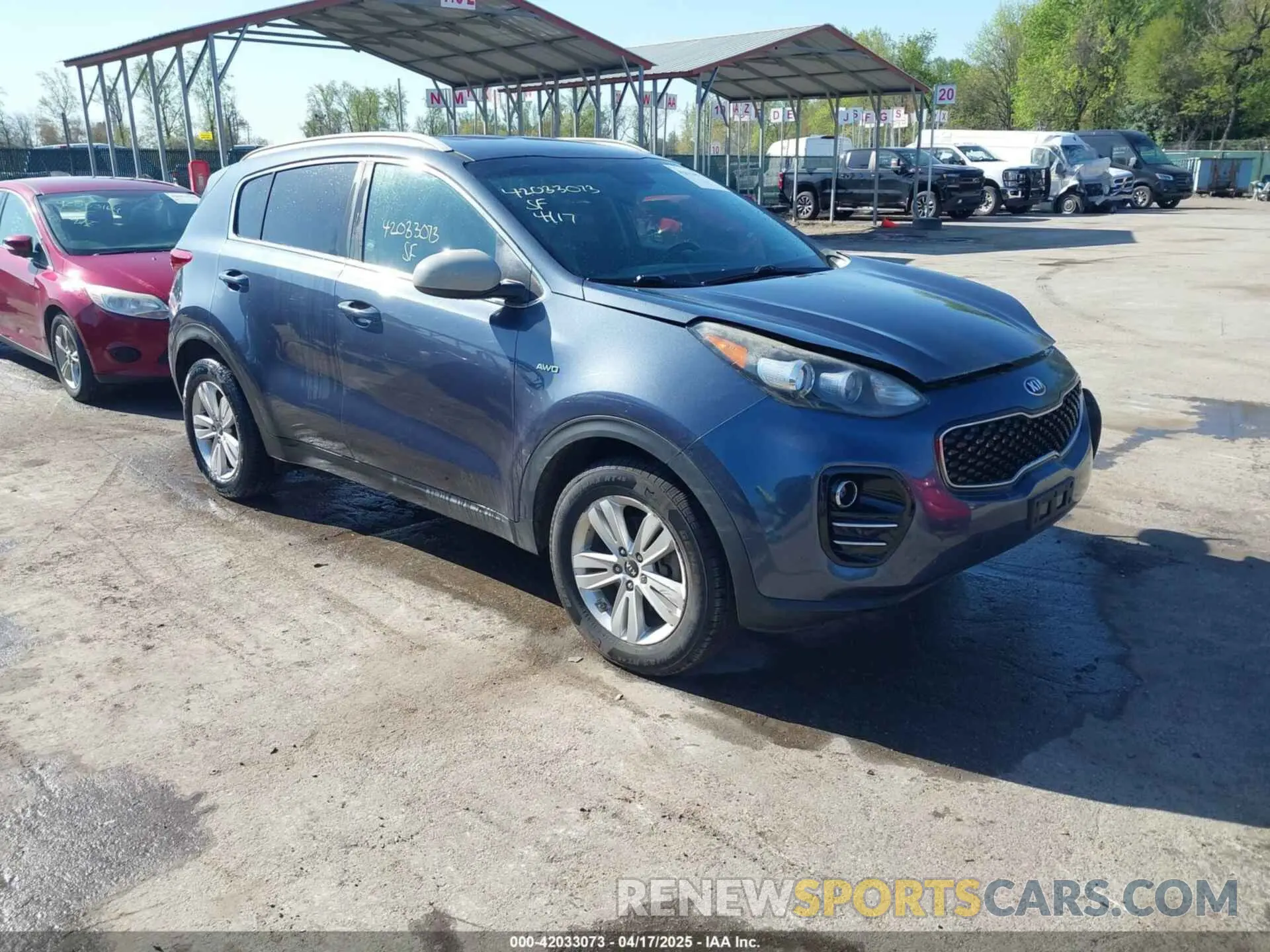 1 Photograph of a damaged car KNDPMCAC6K7497370 KIA SPORTAGE 2019