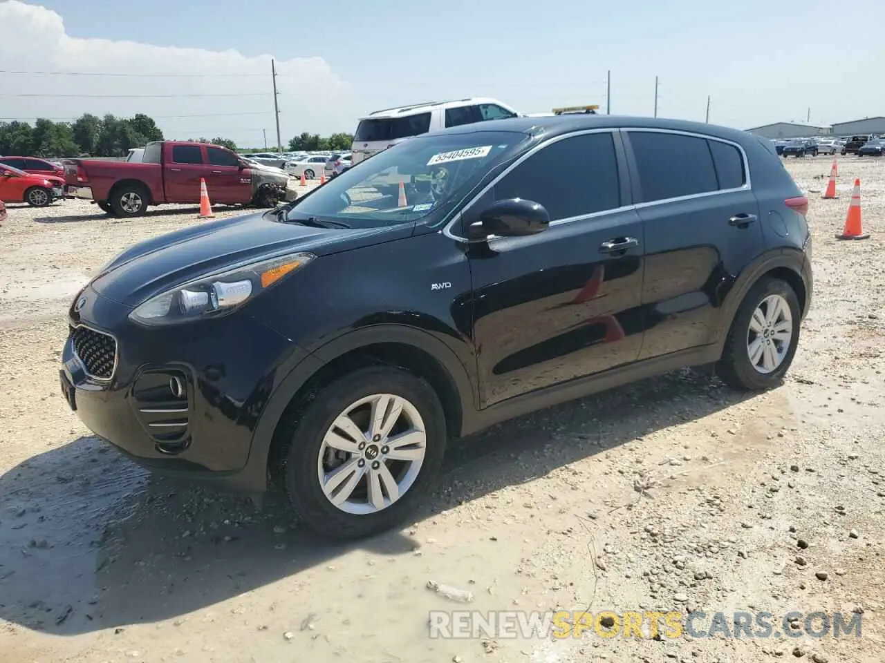 1 Photograph of a damaged car KNDPMCAC6K7574545 KIA SPORTAGE 2019