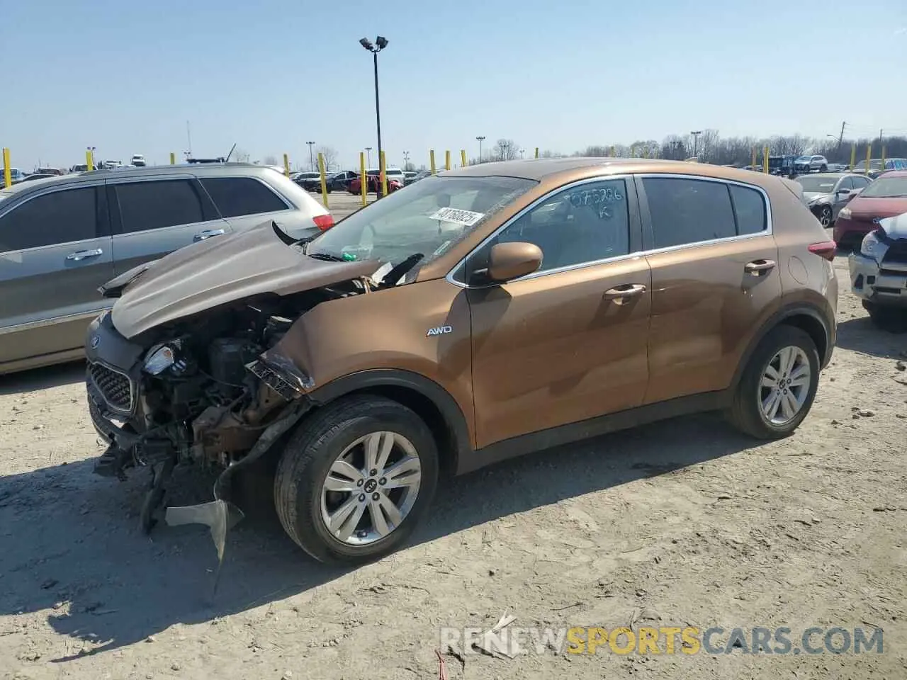 1 Photograph of a damaged car KNDPMCAC6K7575226 KIA SPORTAGE 2019