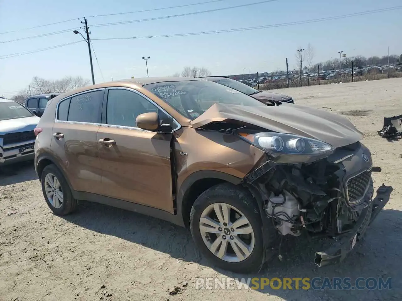 4 Photograph of a damaged car KNDPMCAC6K7575226 KIA SPORTAGE 2019